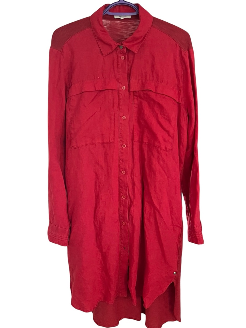 Linen and Cotton Two Texture Dress